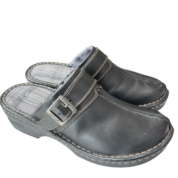 Eastland Mae Black Leather Clog Mule Shoe Sz 8 Style 3889-01 Slip On Comfort NEW - Picture 7 of 10
